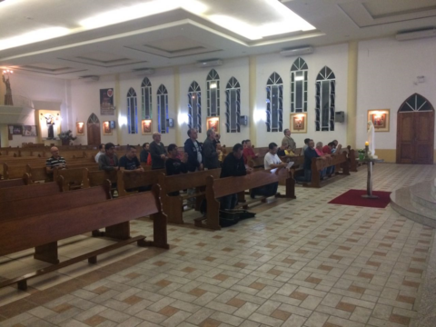 Paróquia inicia Terço dos Homens na comunidade do Kobrasol