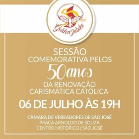 Câmara de Vereadores de São José promove Sessão Comemorativa aos 50 anos da RCC