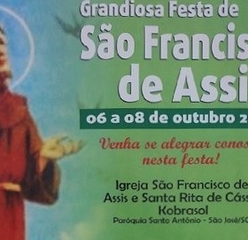 Comunidade do Kobrasol se prepara para a Festa de São Francisco de Assis