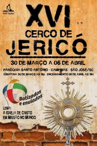 XVI Cerco de Jericó inicia neste sábado na Igreja Matriz Santo Antônio