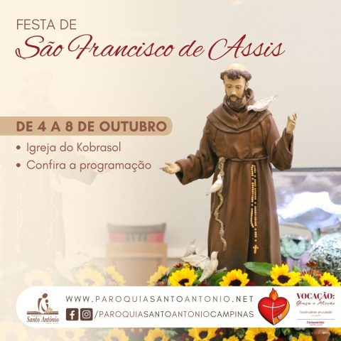 Igreja do Kobrasol realiza Festa de São Francisco de Assis
