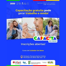 Curso de Cuidador de Idoso acontece na Paróquia